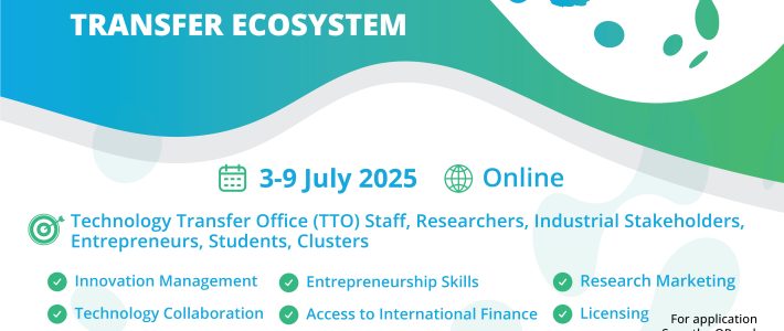 ‘Capacity Building Training for Technology Transfer Ecosystem’  Within the Scope of the T3N-BSB Project is Now Open For Applications ‘Capacity Building Training for Technology Transfer Ecosystem’  Within the Scope of the T3N-BSB Project is Now Open For Applications